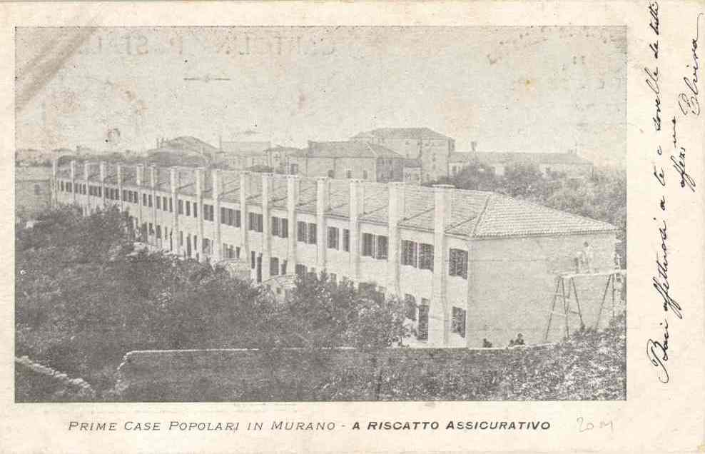 1902 – Prime case popolari a Murano