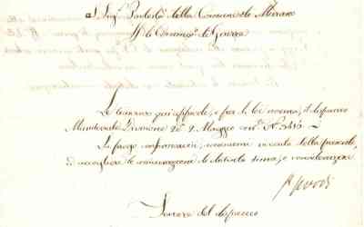 1810 – Commissario di guerra al Podestà di Murano