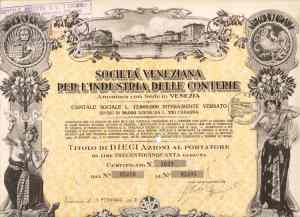 AZIONI 10 CONTERIE MURANO 1933