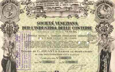 1933 – 50 Azioni Conterie