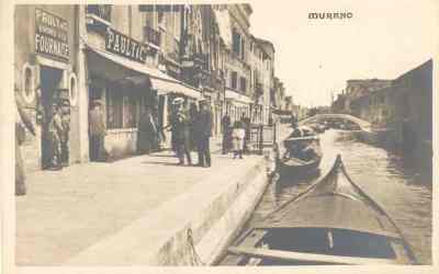 1930 – Murano rio dei Vetrai   “Pauly e c.”